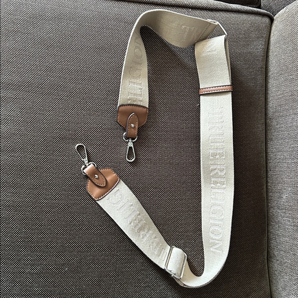 True Religion Beige Strap with Brown Accents